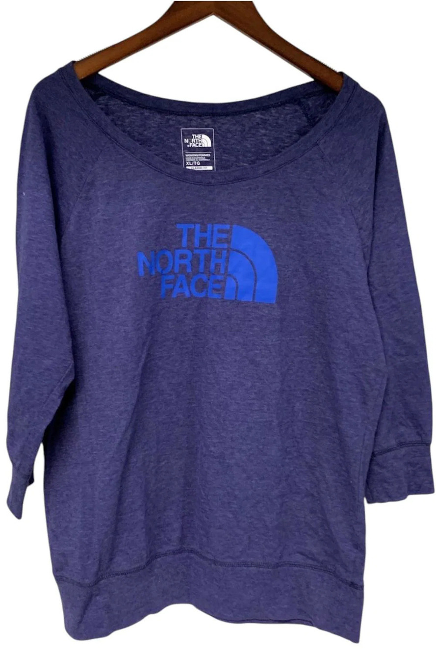 The North Face Women's 3/4 Sleeve Pullover Top Navy Blue - Regular